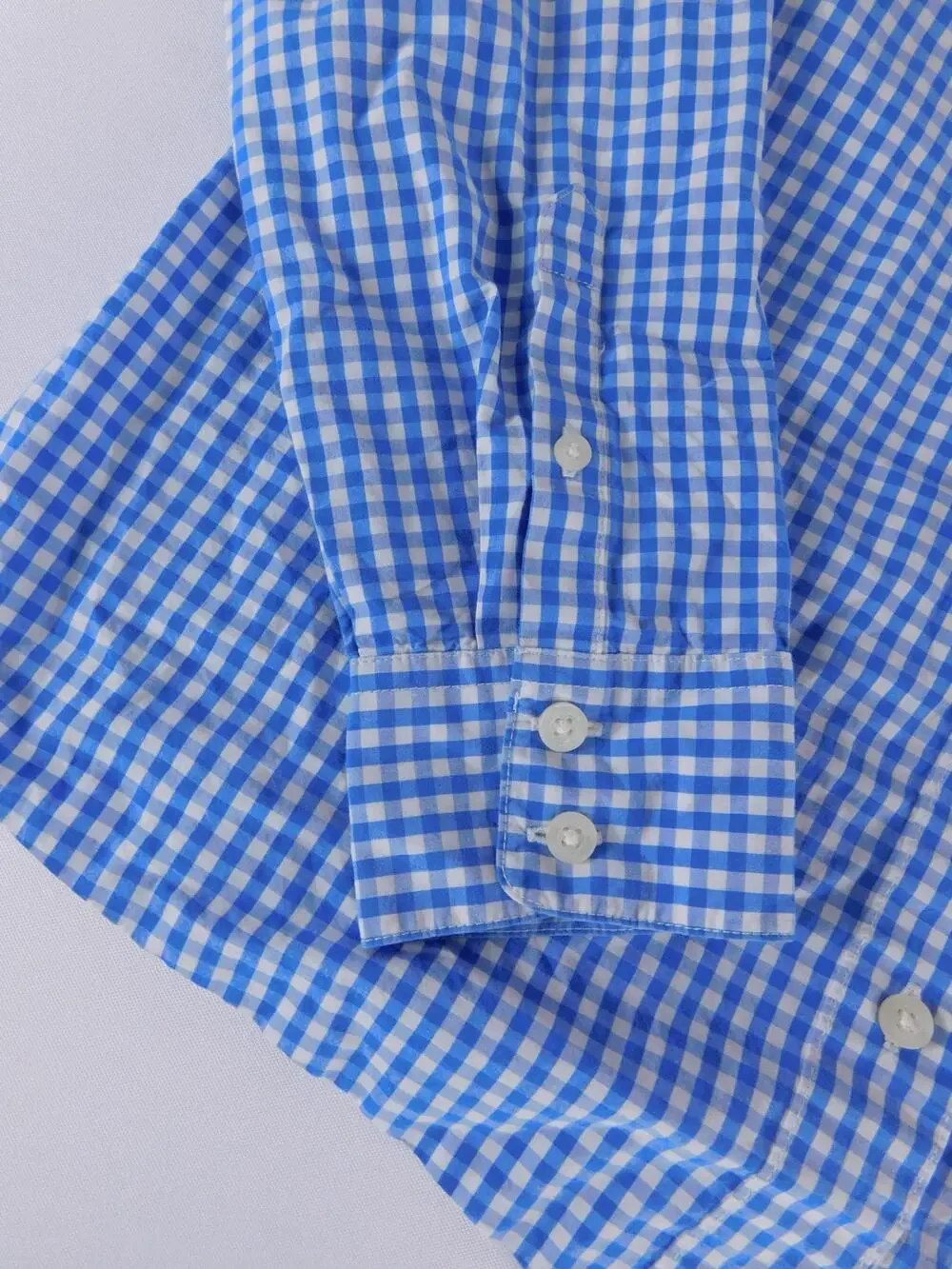Vineyard Vines Shirt Boys 12 Blue Gingham Long Sleeve Button Down Logo